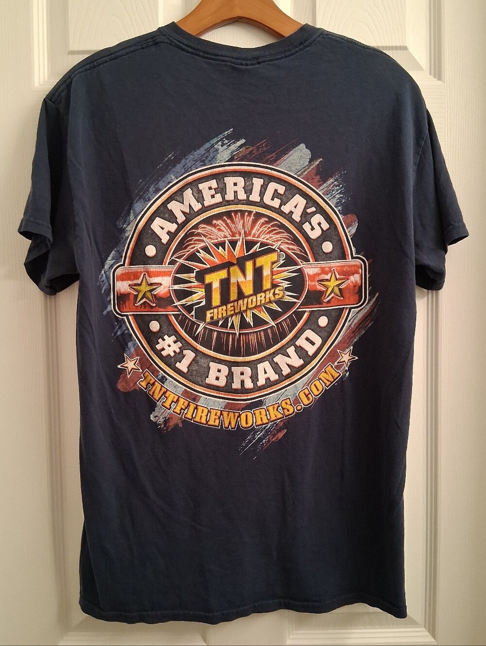 TNT Fireworks T Shirt Medium Navy Blue